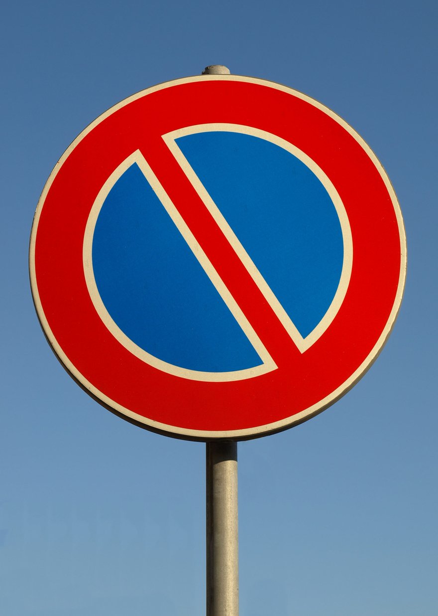 No Parking Sign on the Road